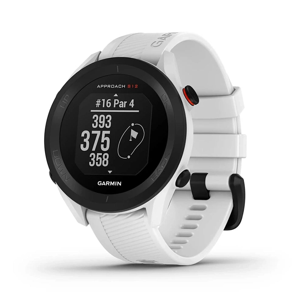 ساعة Garmin Approach S12 باللون الأبيض