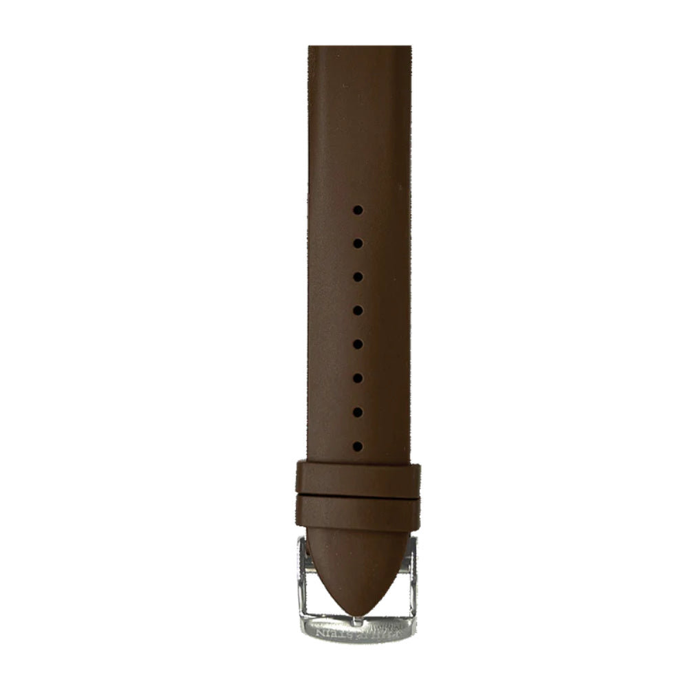 Philip Stein Signature Chocolate Brown Rubber Strap Size 1