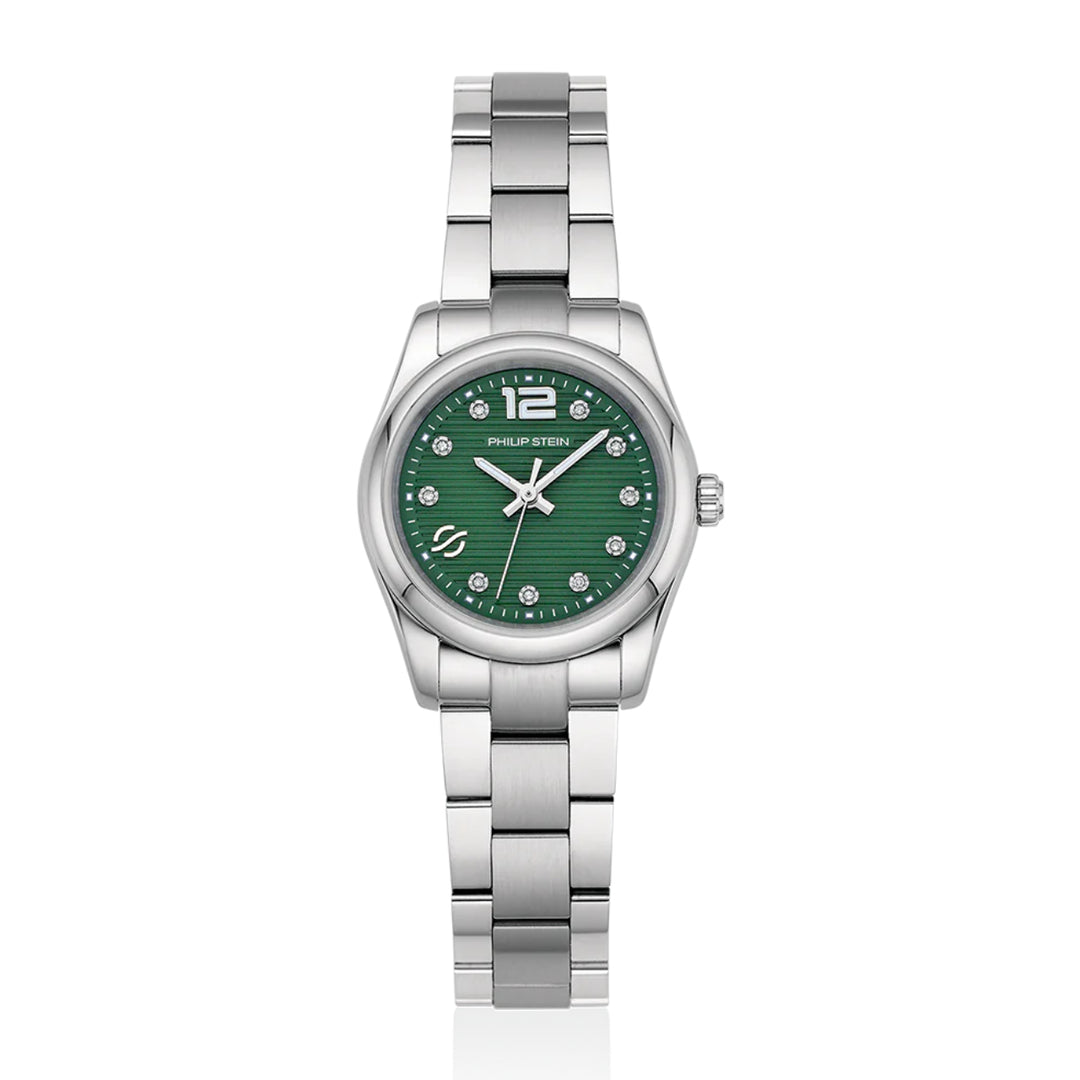 PHILIP STEIN Women's Journey Mini Diamond Watch Green Dial