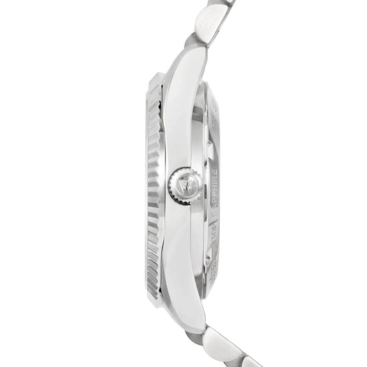 West End Women's Silver Tone Case Green Dial Automatic Watch