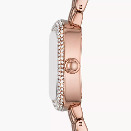 Emporio Armani Two-Hand Rose Gold Stainless Steel Watch