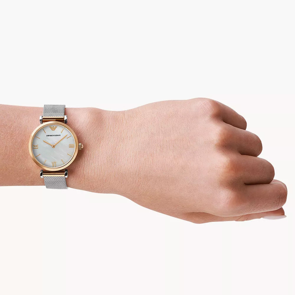 Emporio Armani Women's Two-Hand Stainless Steel Watch