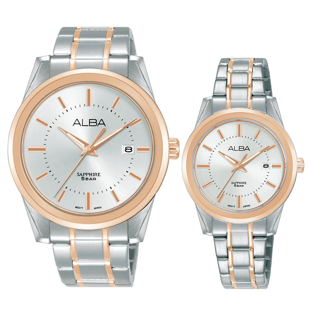 Alba Couple Watch AS9V20X1 & AH7EE8X1