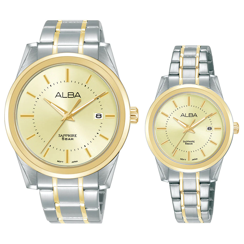 Alba Couple Watch AS9V22X1 & AH7EF2X1