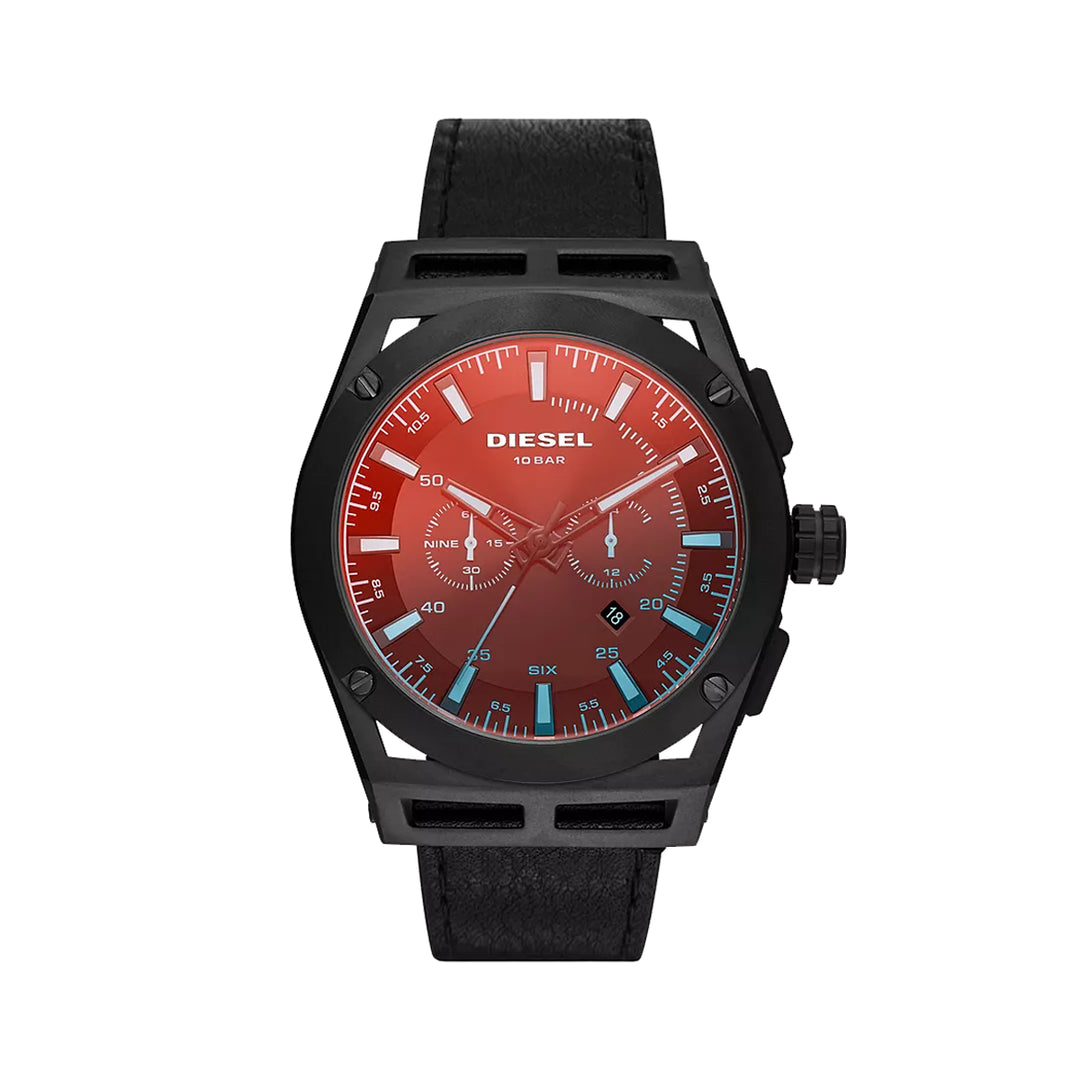 ANLG WATCH 0 JWL SS LEATHER STRAP