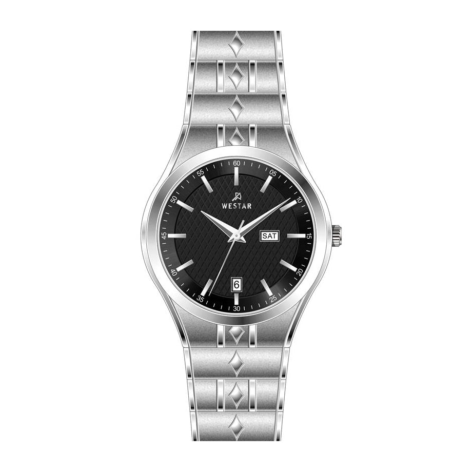 Westar Executive Gents Black Dial Quartz Watch - EX7575STN103