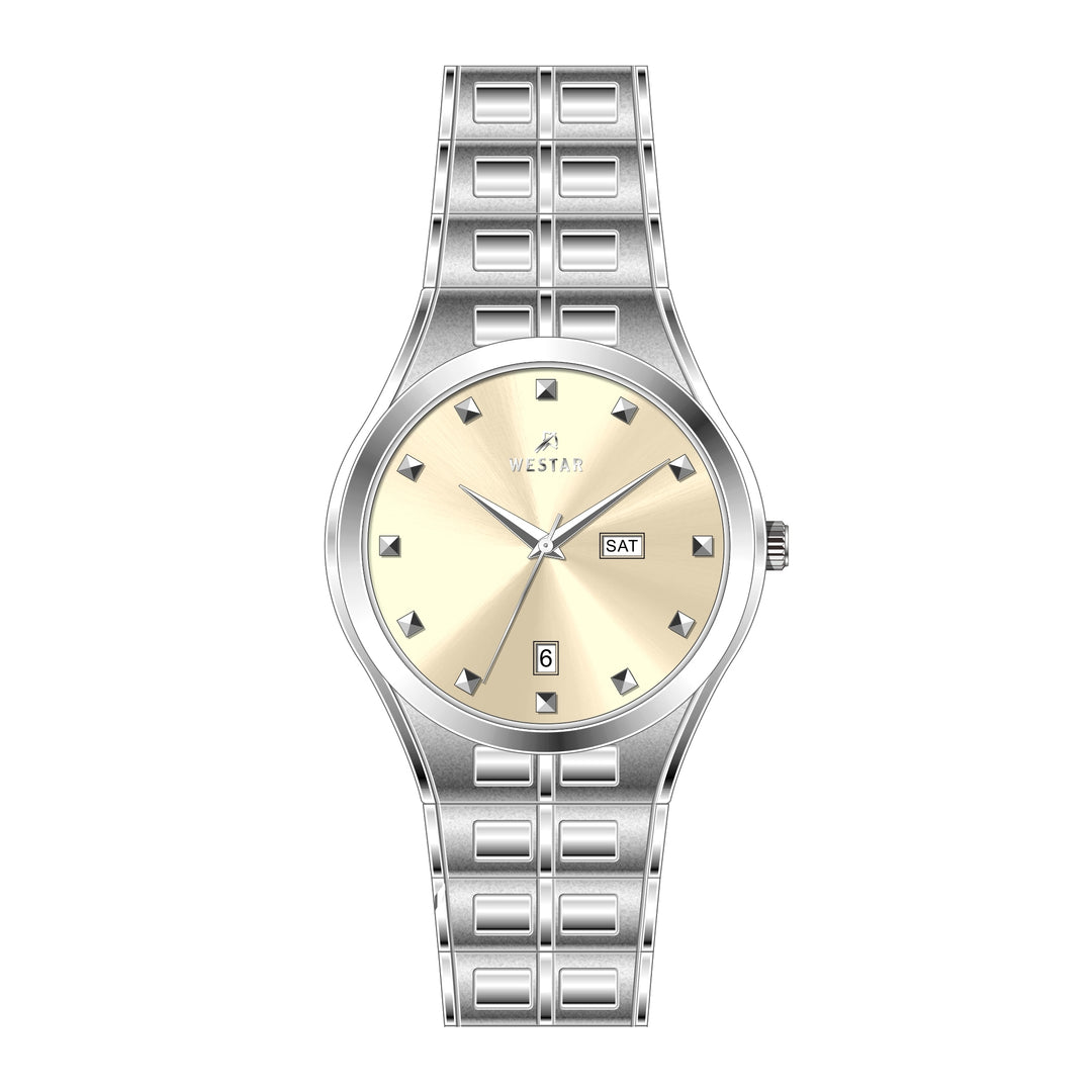 Westar Executive Gents Light Champange Dial Quartz Watch - EX7582STN102