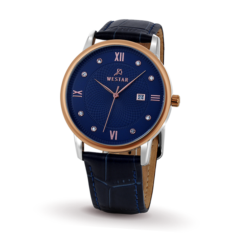 Westar Executive Gents Blue Dial Quartz Watch - EX7660SPN644