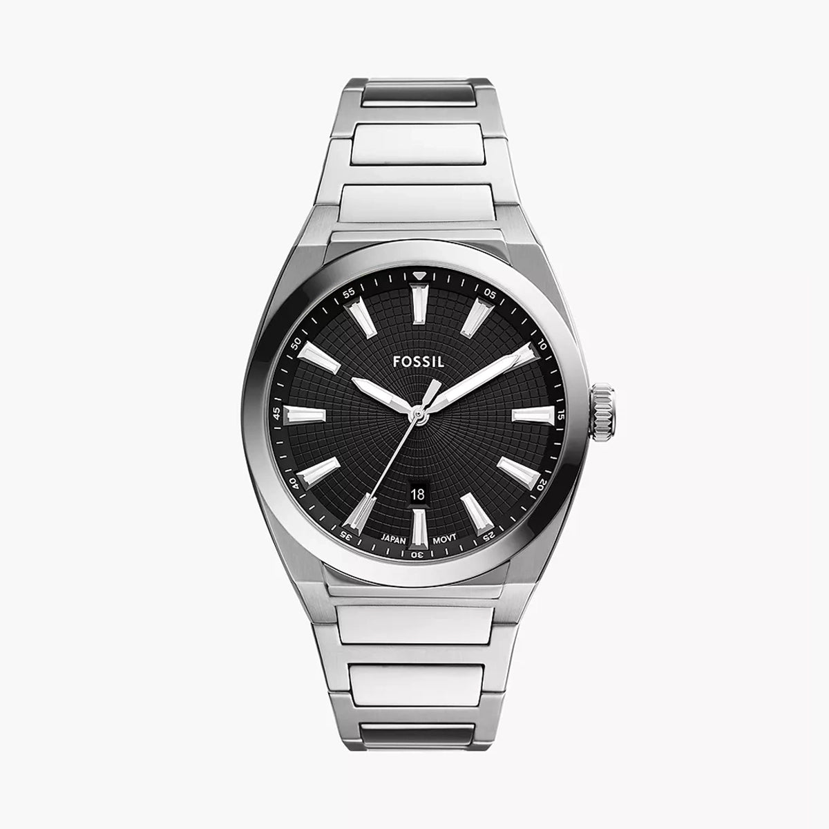 Fossil Analog Men's Watch Stainless Steel Metal Bracelet