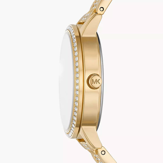 Michael Kors Melissa Three-Hand Gold-Tone Stainless Steel Women's Watch
