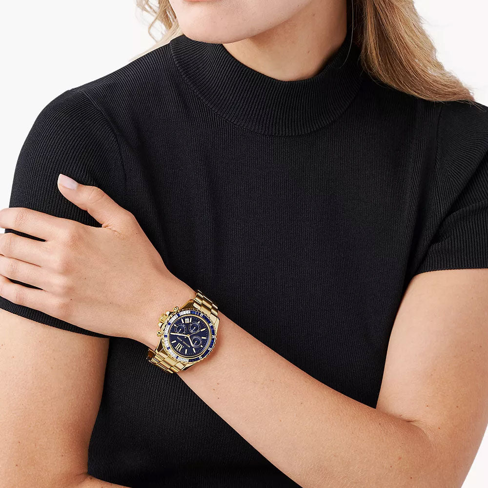 Michael Kors Everest Chronograph Gold-Tone Stainless Steel Women's Watch