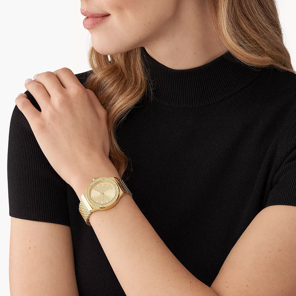 Michael Kors Lennox Gold Stainless Steel Women's Watch