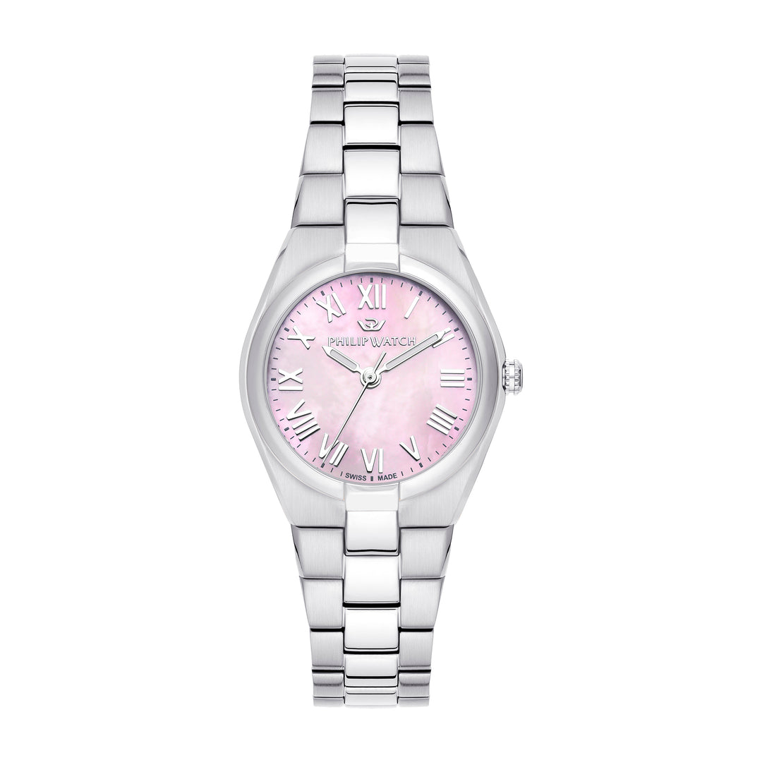 Philip Watch TIMELESS 3H 29MM ROSE MOP DIAL BR SS