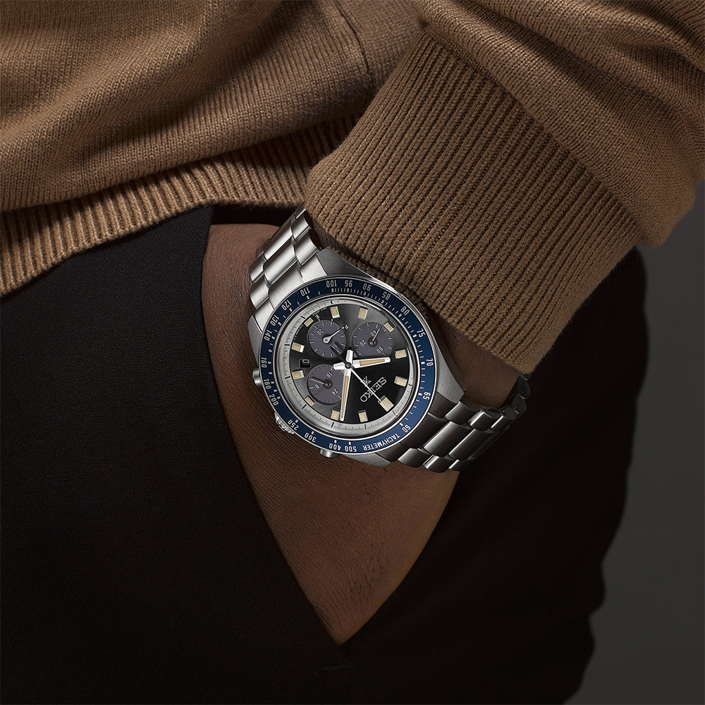 SEIKO Men's Prospex Speedtimer Solar Watch