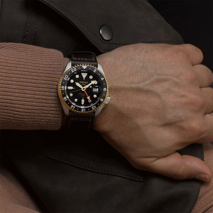 SEIKO Men's New5Sports Automatic GMT SKX Watch