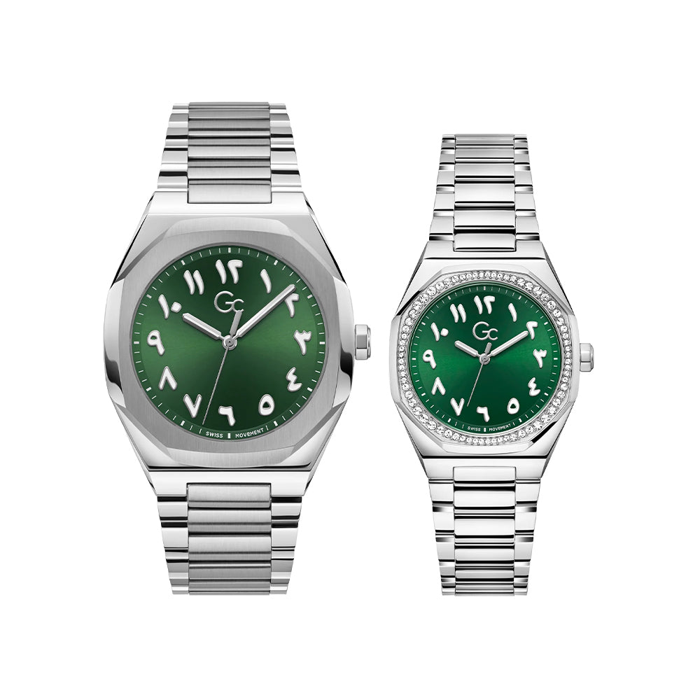 GC Arabic Dial Couple Set Watches Z26007G9MF & Z25006L9MF