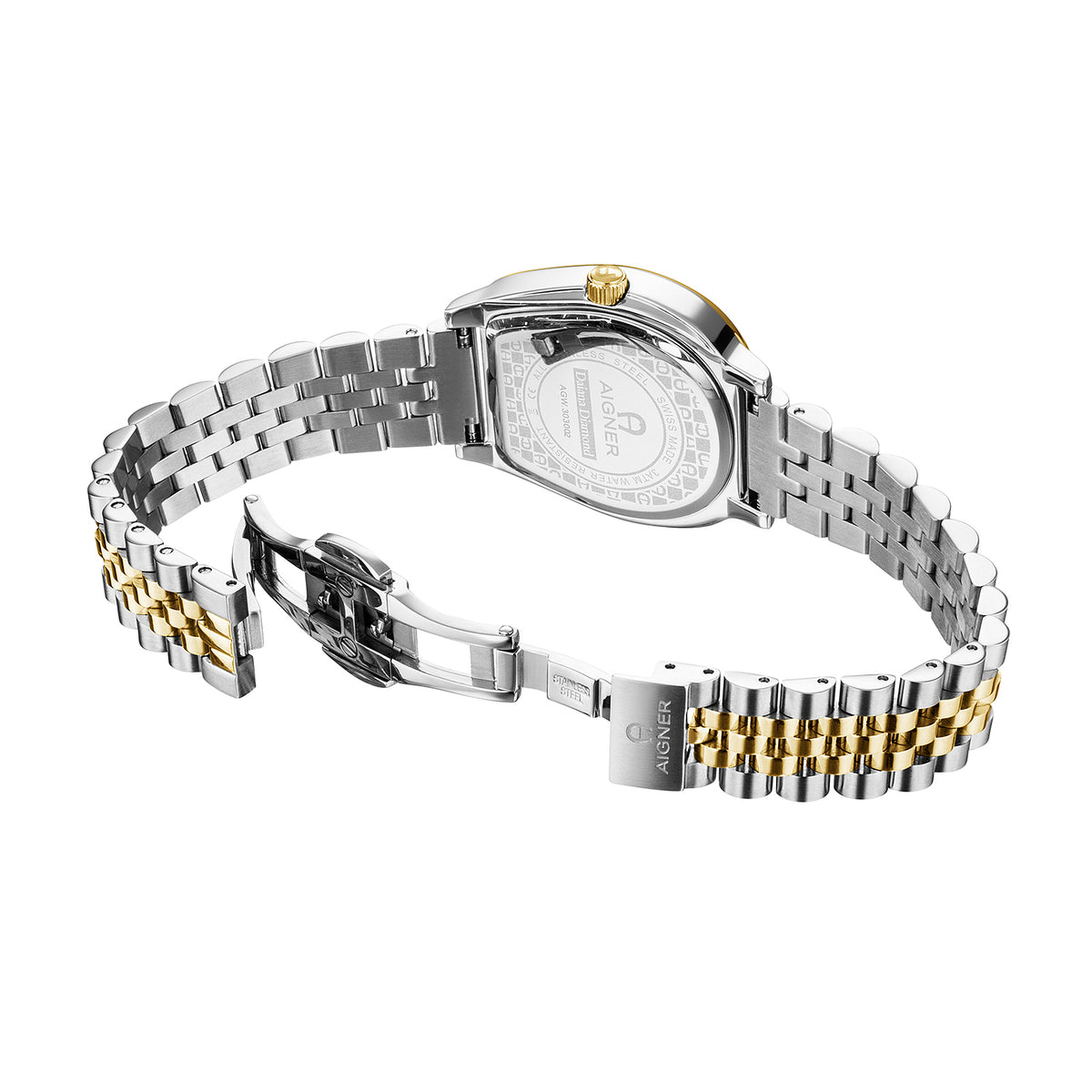 Aigner Women's Daiana Diamond 28x34.5mm Quartz Analog Watch AGW.303002