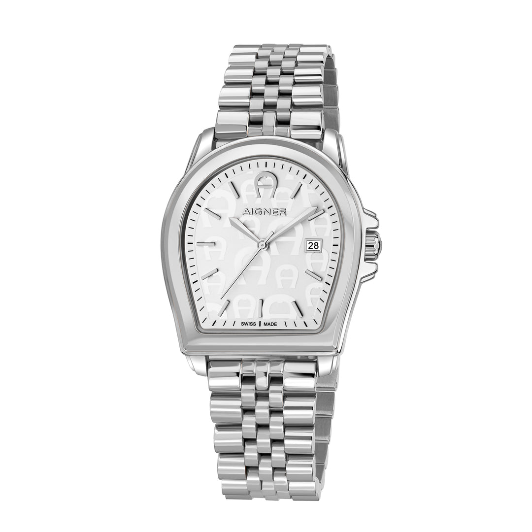 Aigner Men's Stainless Steel Case Bracelet White Dial Watch