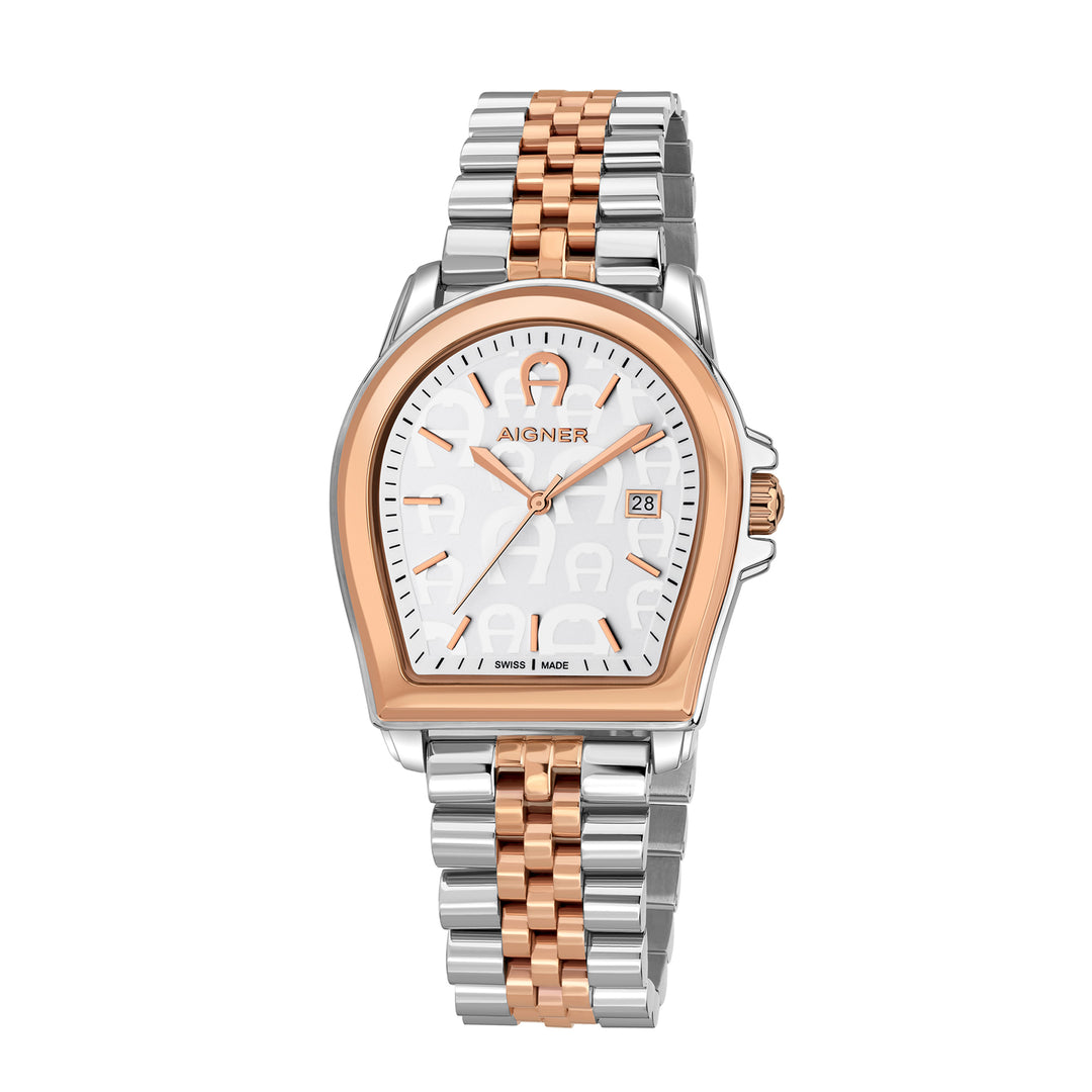 Aigner Men's Stainless Steel Case Bracelet White Dial Watch