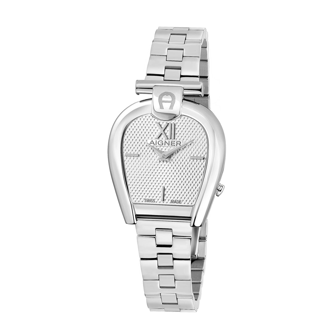 Aigner Women's Stainless Steel Case Bracelet Silver White Dial Watch