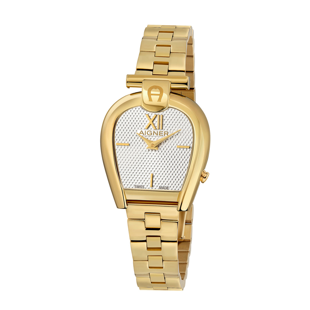 Aigner Women's Stainless Steel Case Bracelet Silver White Dial Watch
