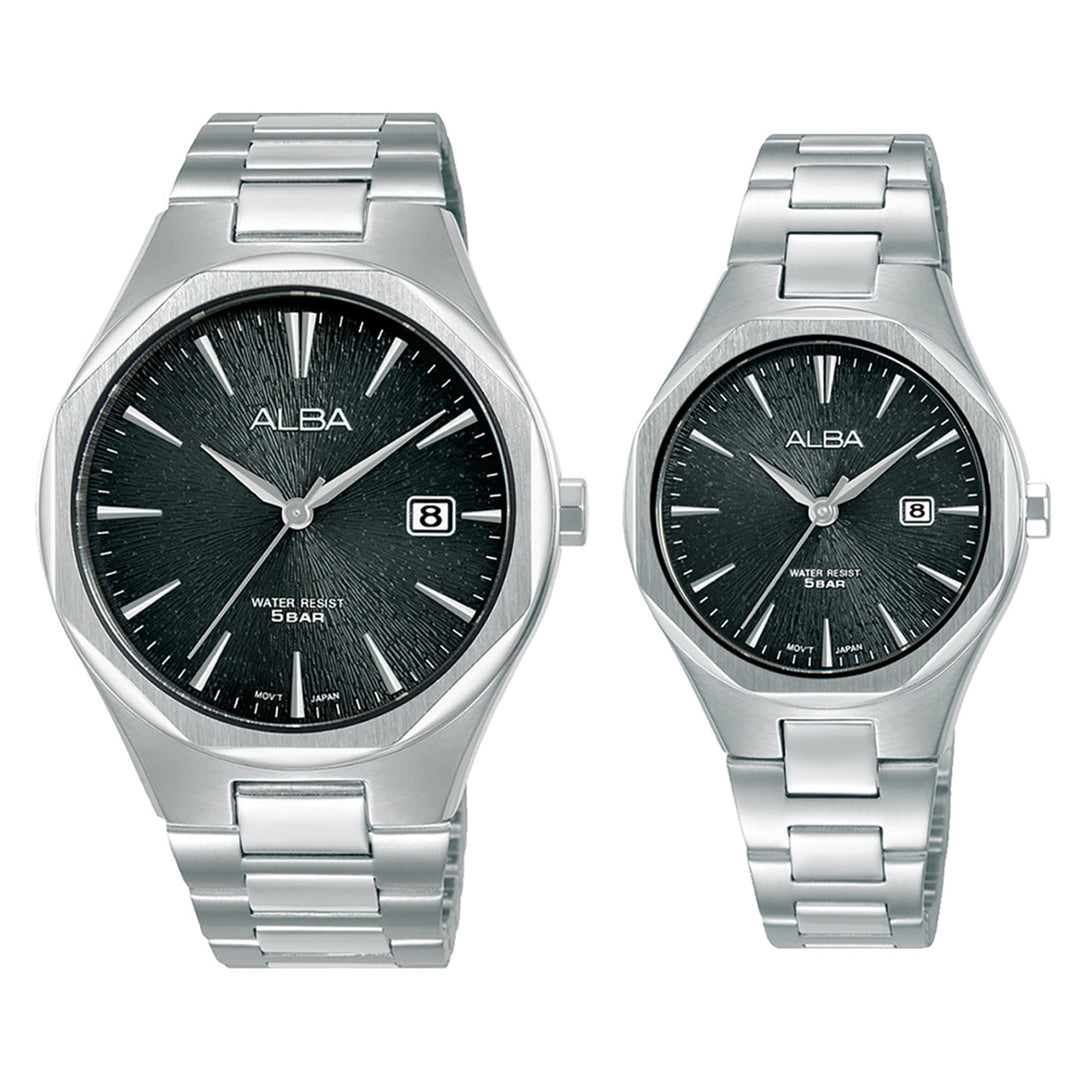 Alba Couple Set Watches - AS9U59X1 & AH7DP1X1
