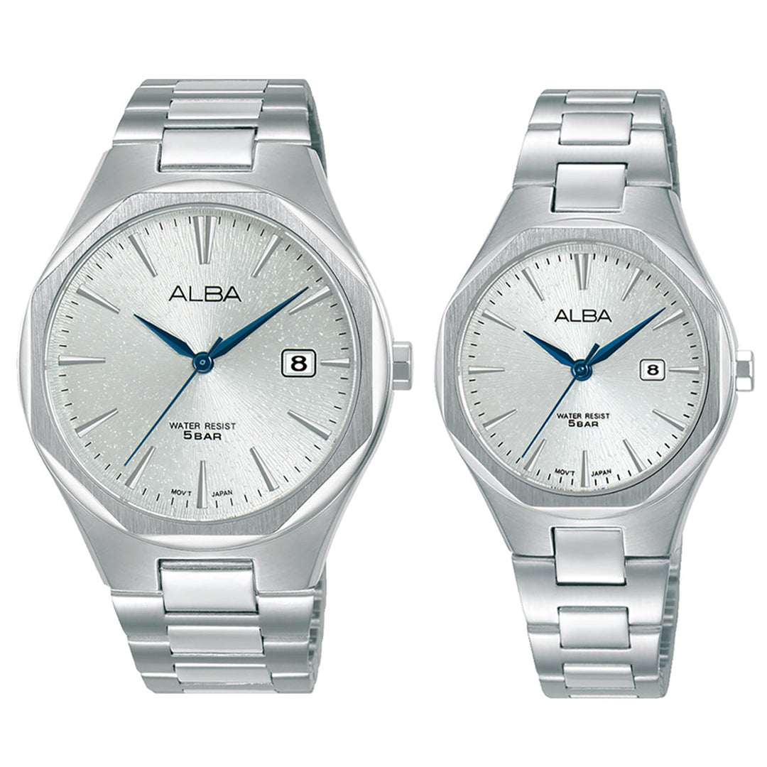 Alba Couple Set Watches - AS9U61X1 & AH7DP3X1