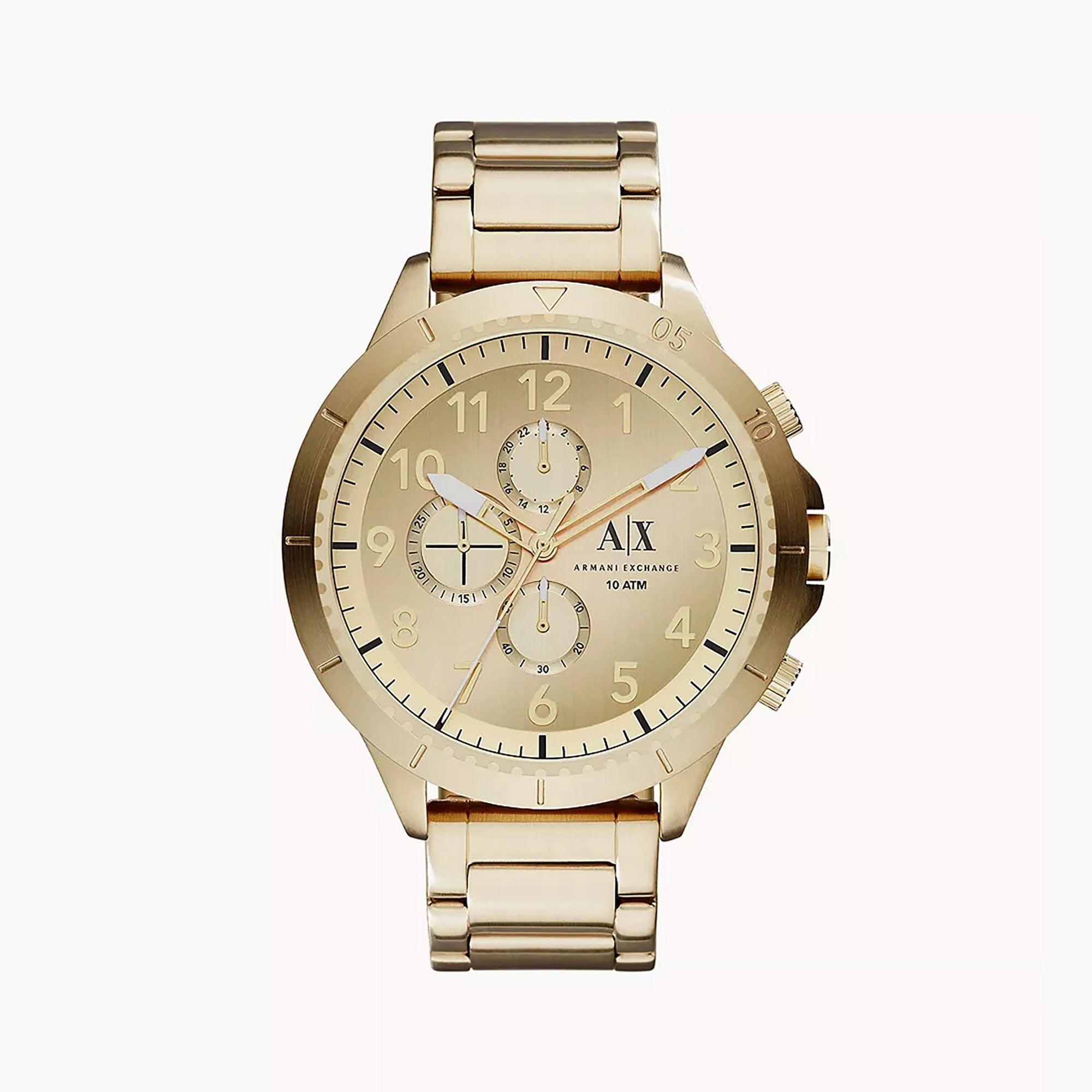 Gold watch armani exchange hotsell