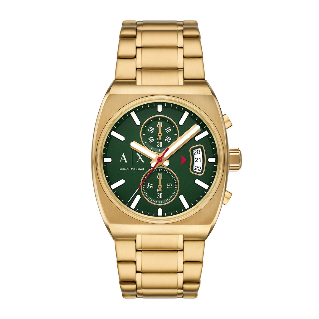 Armani Exchange Men's Chronograph Gold-Tone Stainless Steel Watch