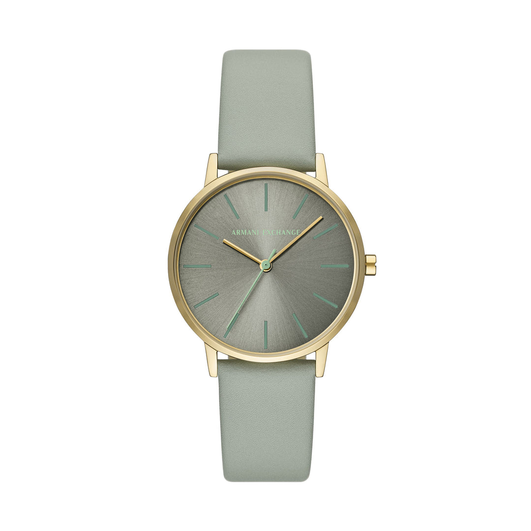 Armani Exchange Gold Leather Women's Watch