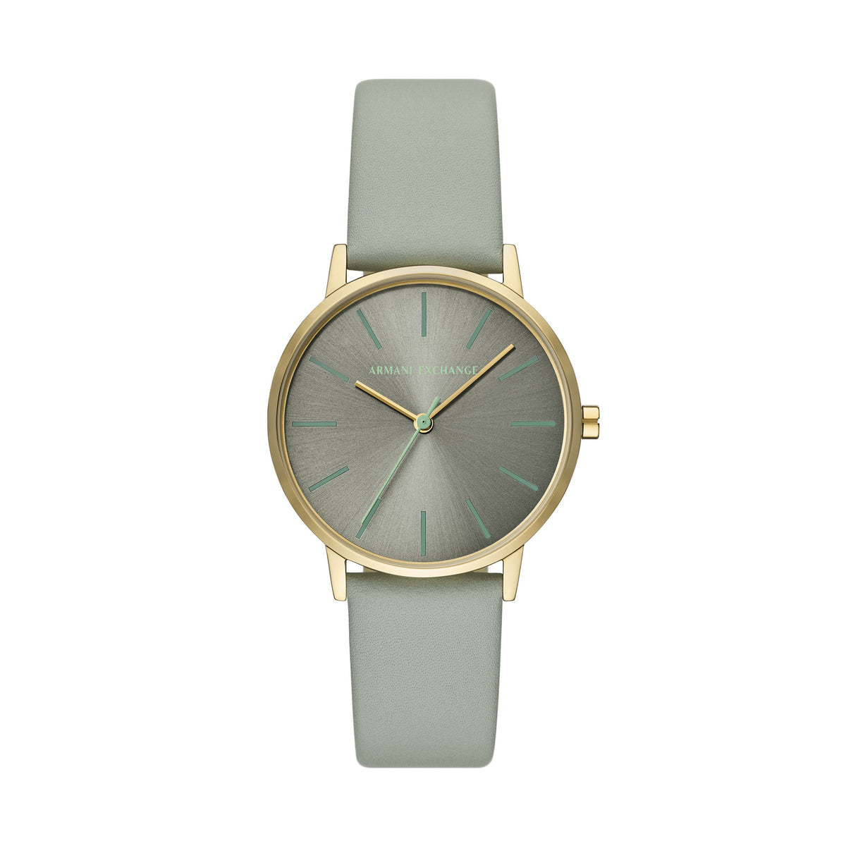 Armani Exchange Gold Leather Women's Watch