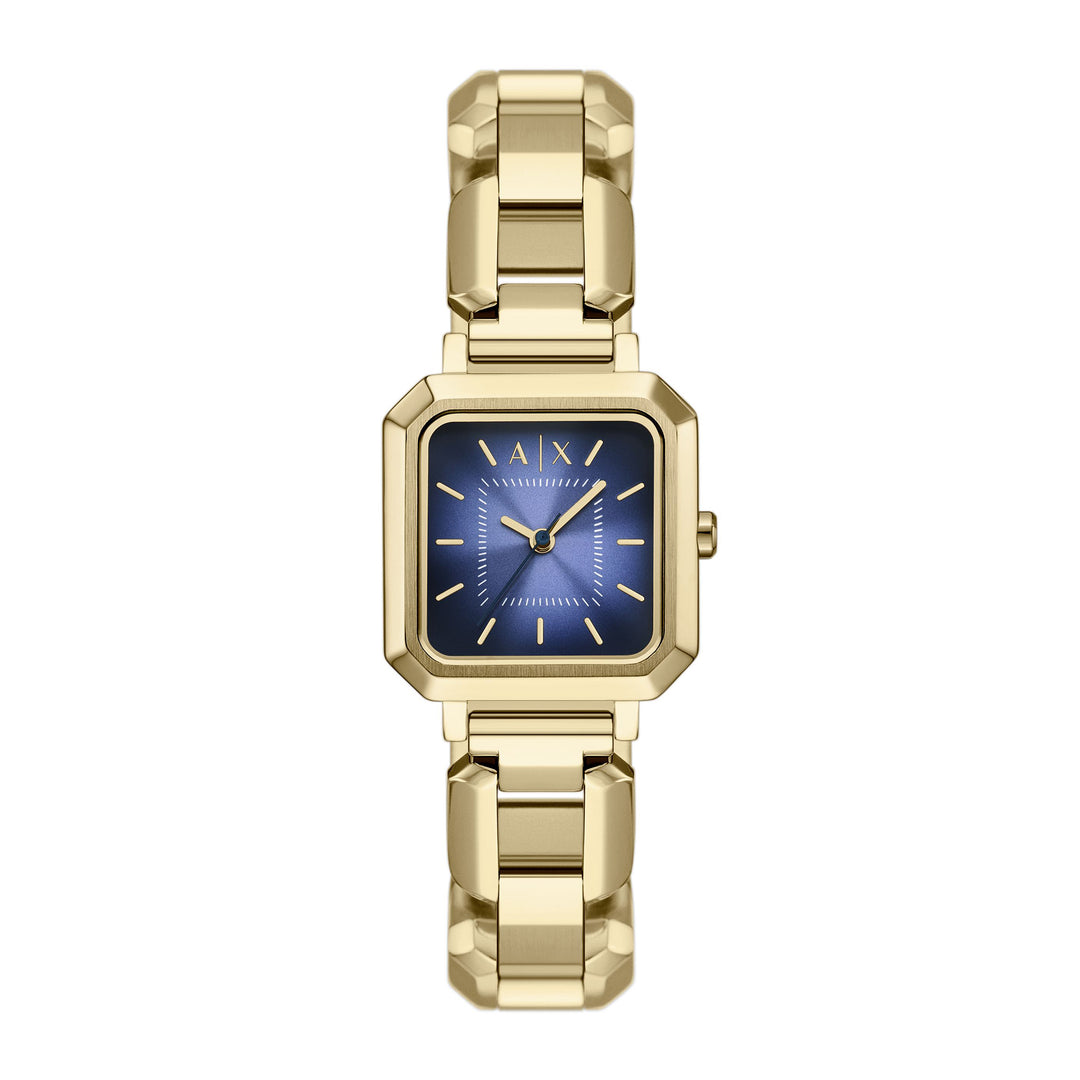 Armani Exchange Women's Three-Hand Gold-Tone Stainless Steel Watch