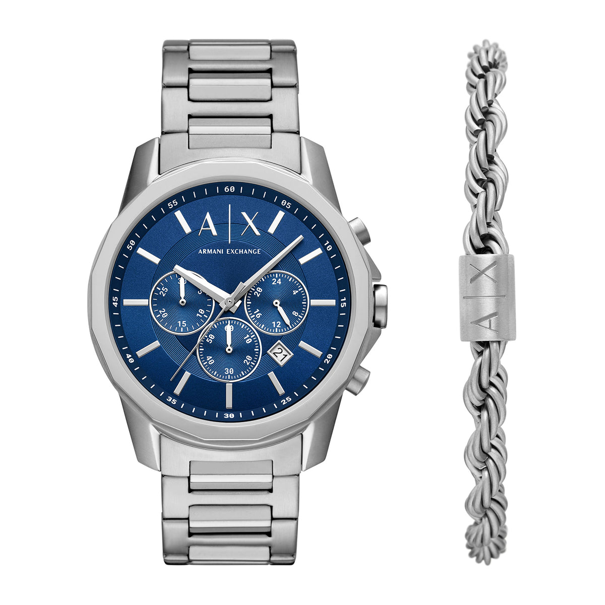 Armani Exchange Men's Chronograph Stainless Steel Gift Set