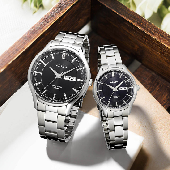 Alba Couple Set Watches - AV3567X1 & AN8107X1