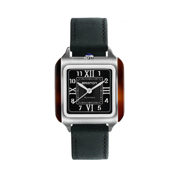 STREAMLINER KENNEDY HMS AUTO 36 TORTOISE ACETATE BLACK DIAL&LEATHER