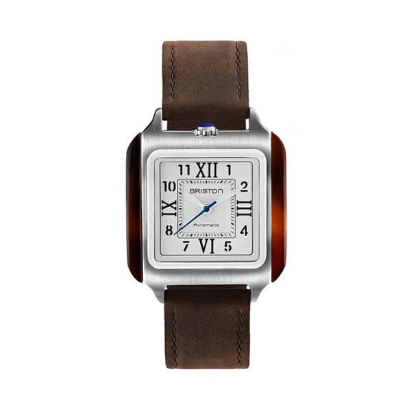 STREAMLINER KENNEDY HMS AUTO 36 TORTOISE ACETATE WHITE DIAL&LEATHER