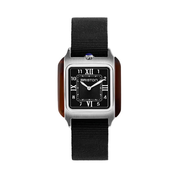 STREAMLINER KENNEDY HM 30 SS TORTOISE ACETATE BLACK DIAL& NATO
