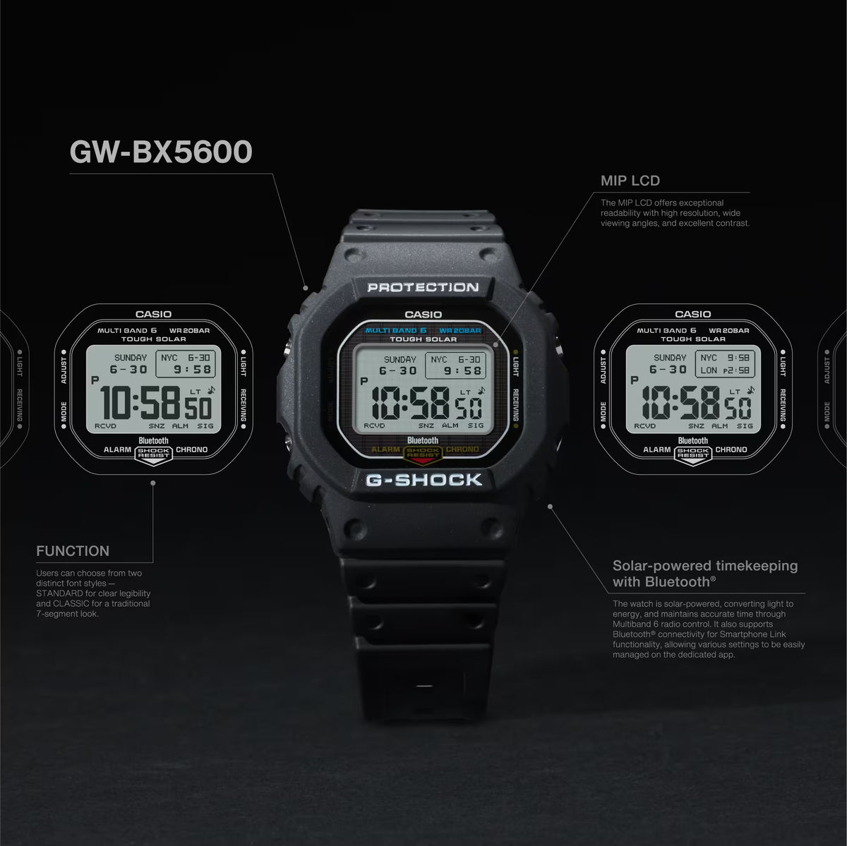 G-SHOCK DIGITAL MEN'S WATCH GW-BX5600-1DR