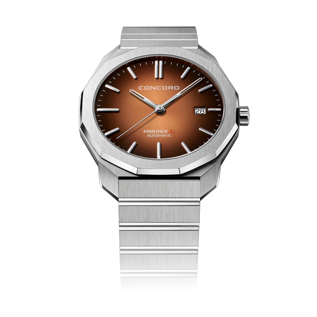 Concord Mens Watch Silver Tone Case Automatic