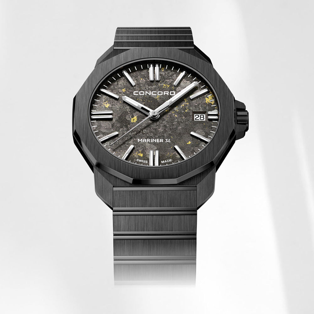 Concord Men's Black Tone Case Black Dial Quartz Watch