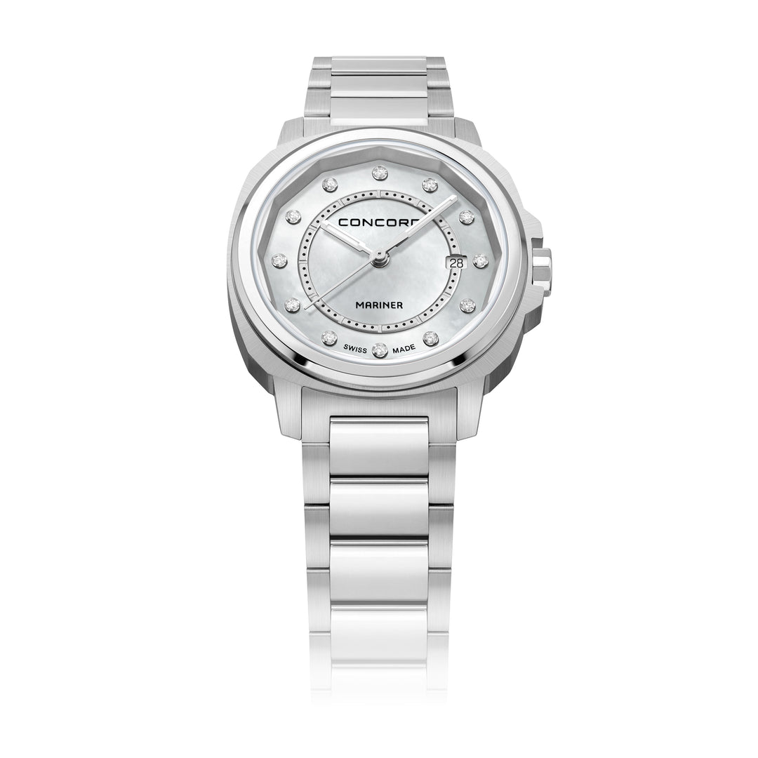 Concord Ladies Watch Silver Tone Case Quartz