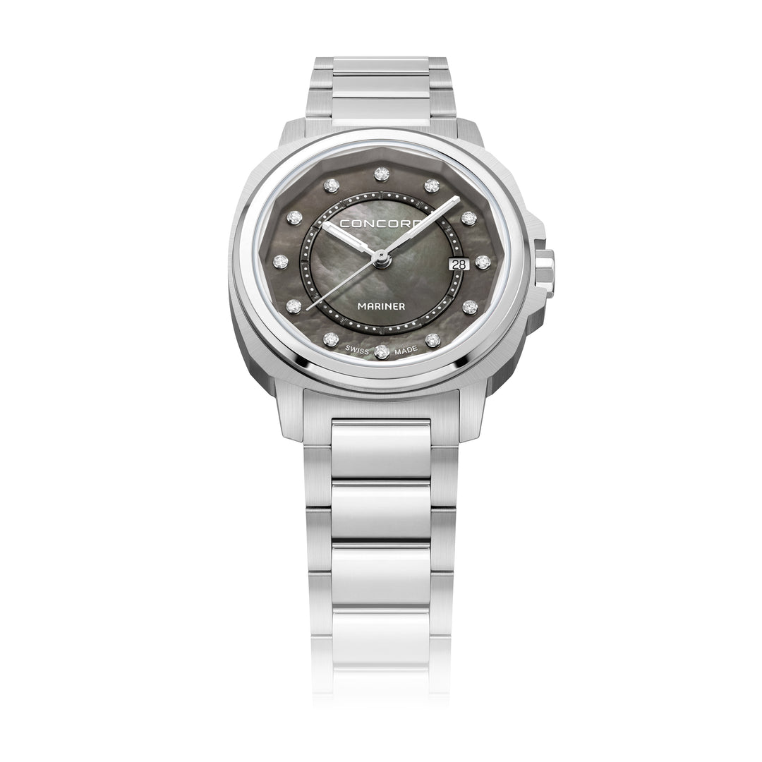 Concord Ladies Watch Silver Tone Case Quartz