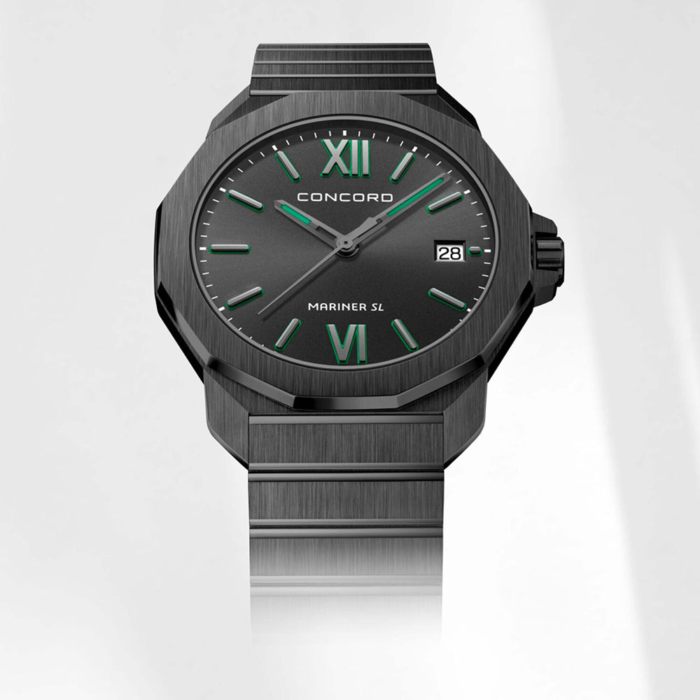 Concord Men's Black Tone Case Black Dial Quartz Watch