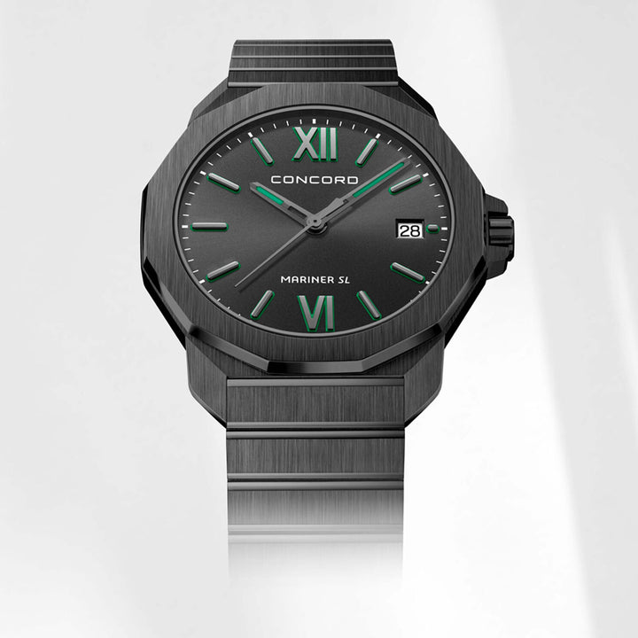 Concord Men's Black Tone Case Black Dial Quartz Watch