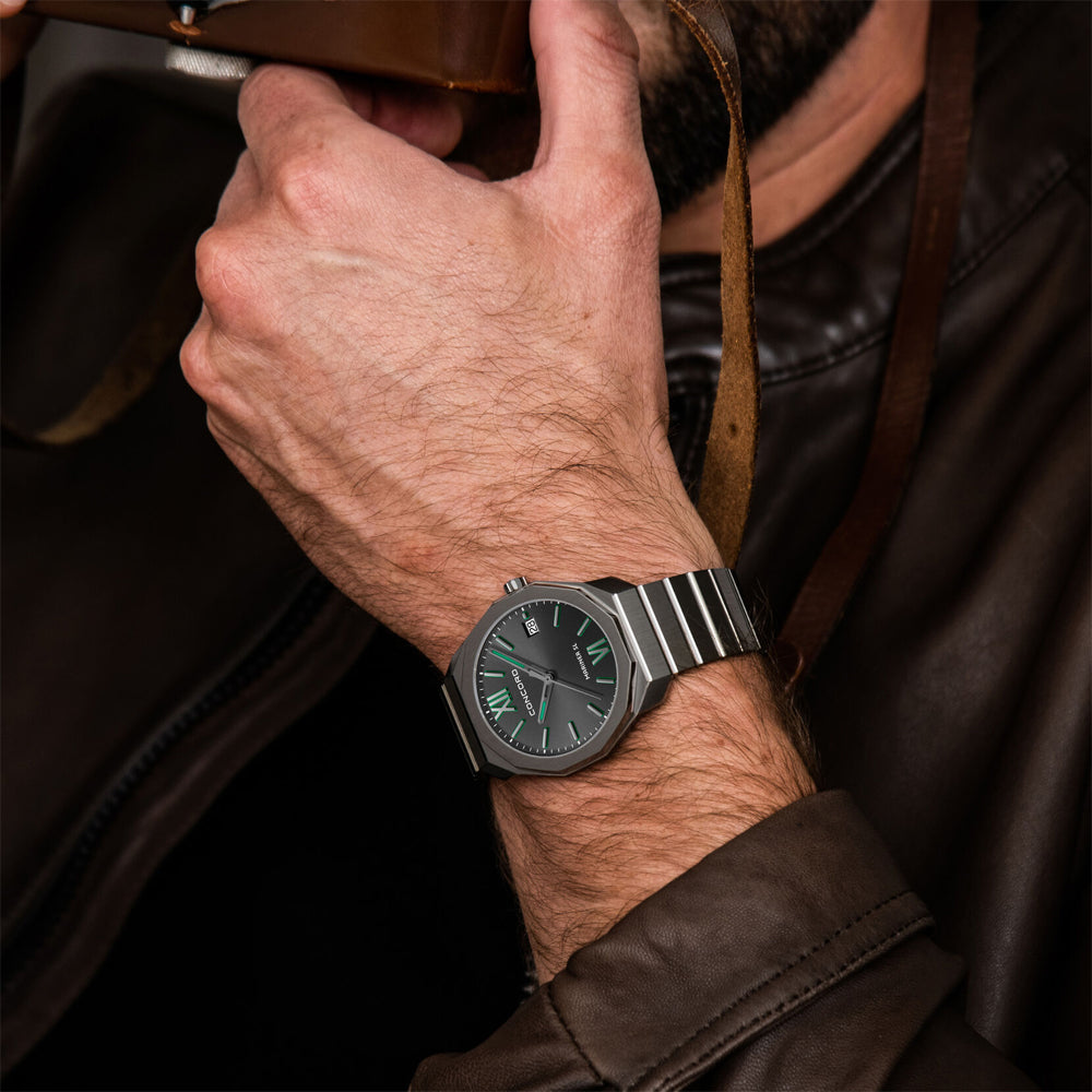 Concord Men's Black Tone Case Black Dial Quartz Watch