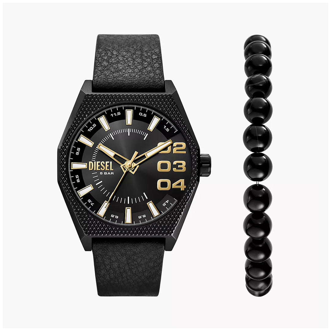 Diesel Scraper Men's Black Mixed Watch