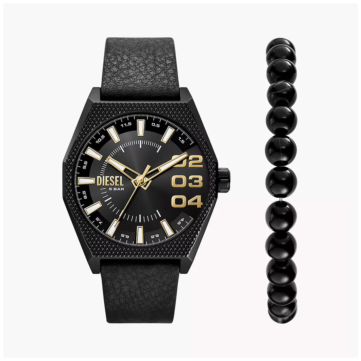 Diesel Scraper Men's Black Mixed Watch
