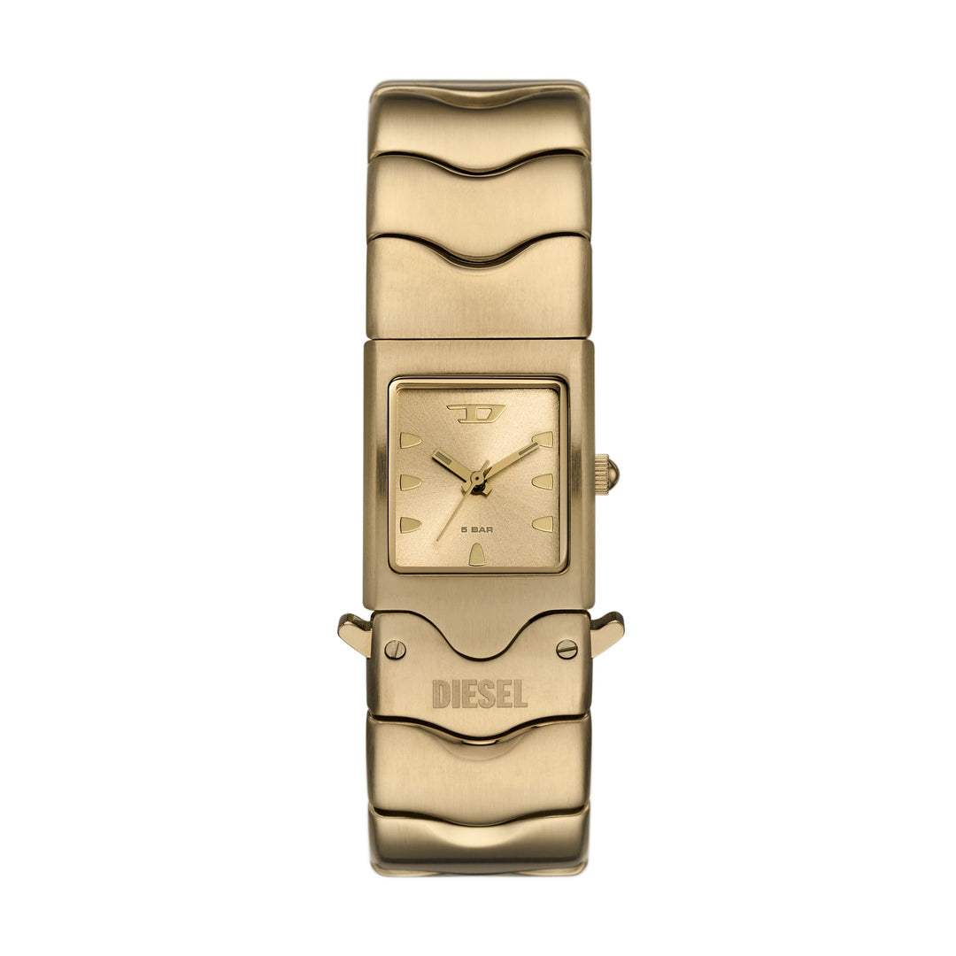Diesel Closer Three-Hand Gold-Tone Stainless Steel Watch