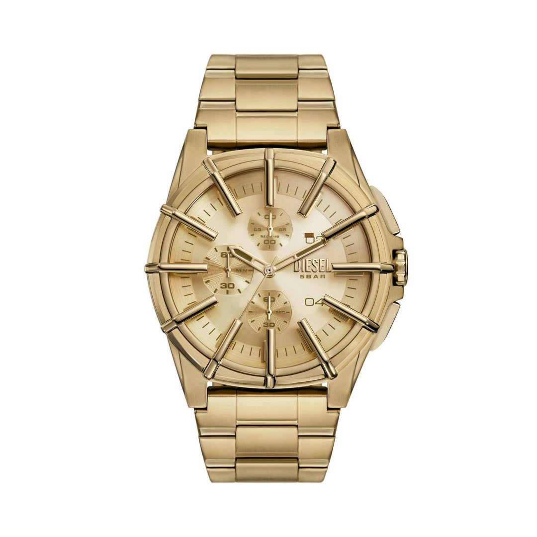Diesel Framed Men's Gold Stainless Steel Watch