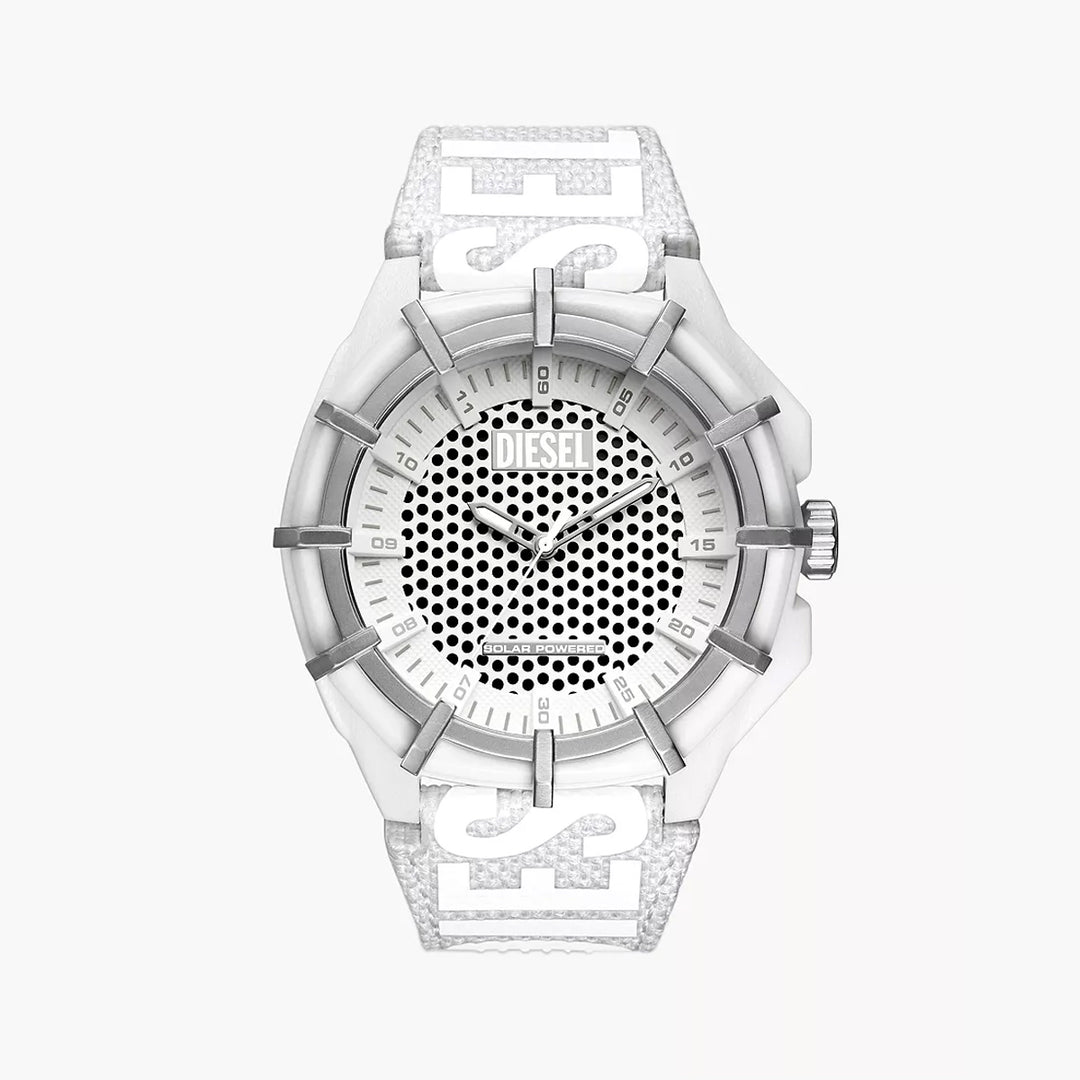 Diesel Framed Men's White Pro-Planet Textile Watch